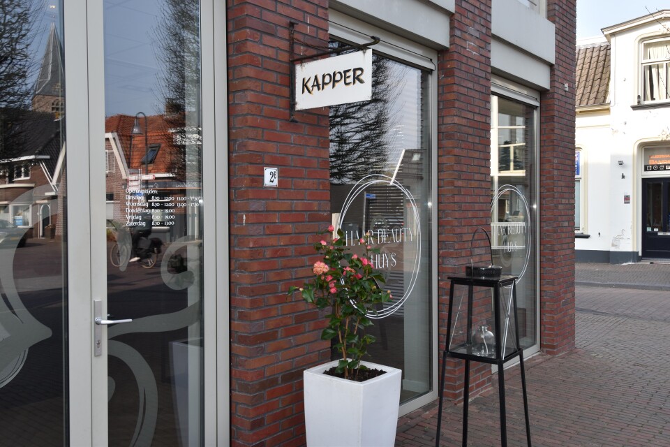 Haar en Beauty Huys ingang